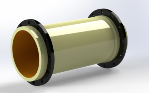 Труба стеклопластиковая с футеровкой алюмооксидная керамика